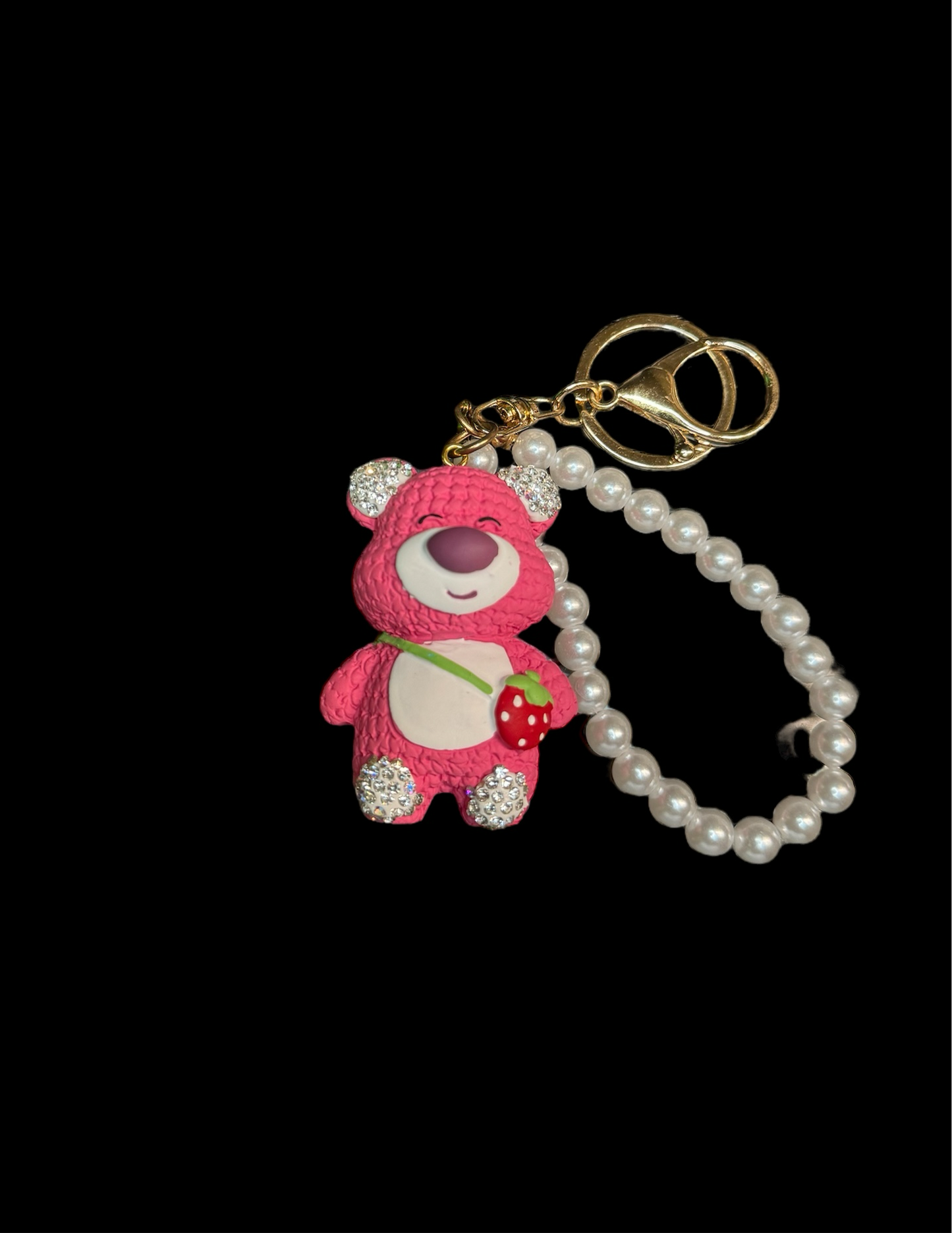 Strawberry Shortcake Bear Keychain