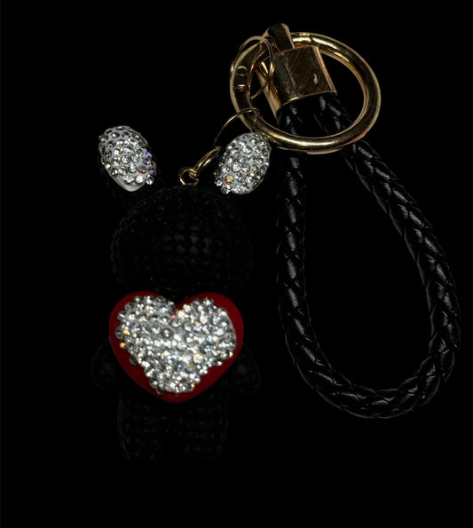 Black Bunny Keychain