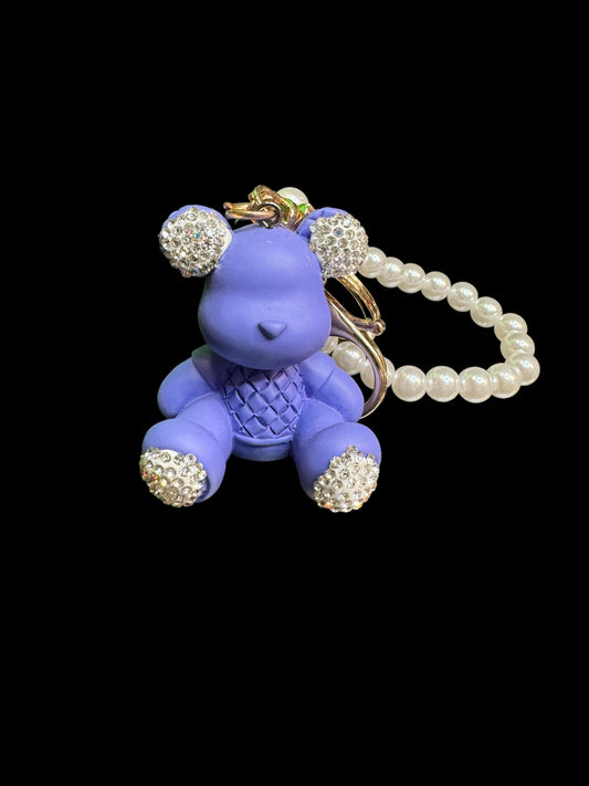 Purple Bear Keychain